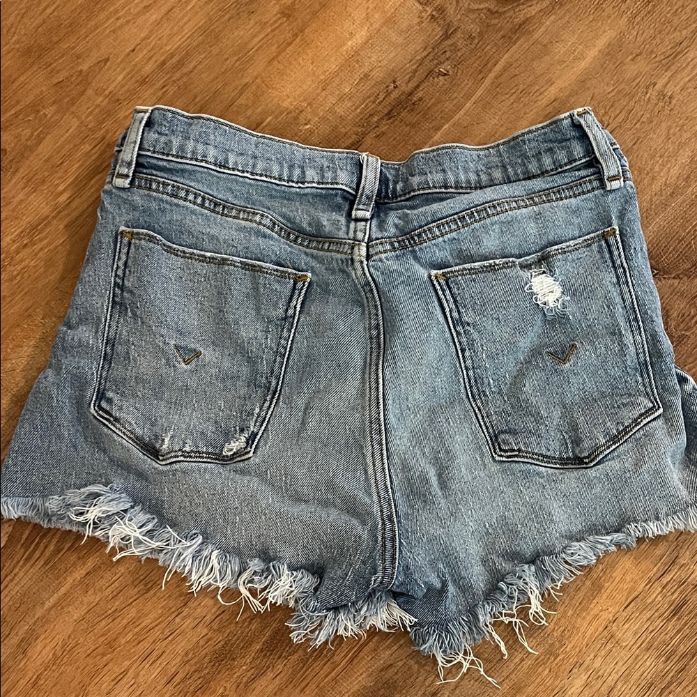 Hudson Jeans Gemma Blue Distressed Jean Shorts